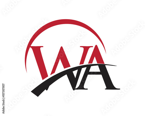 WA red letter logo swoosh