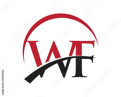 WF red letter logo swoosh