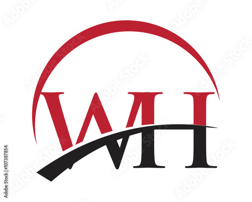 WH red letter logo swoosh