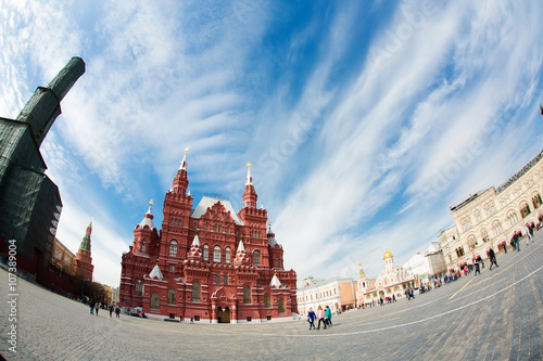 State Historical Museum on Red Square in Moscow, Russia