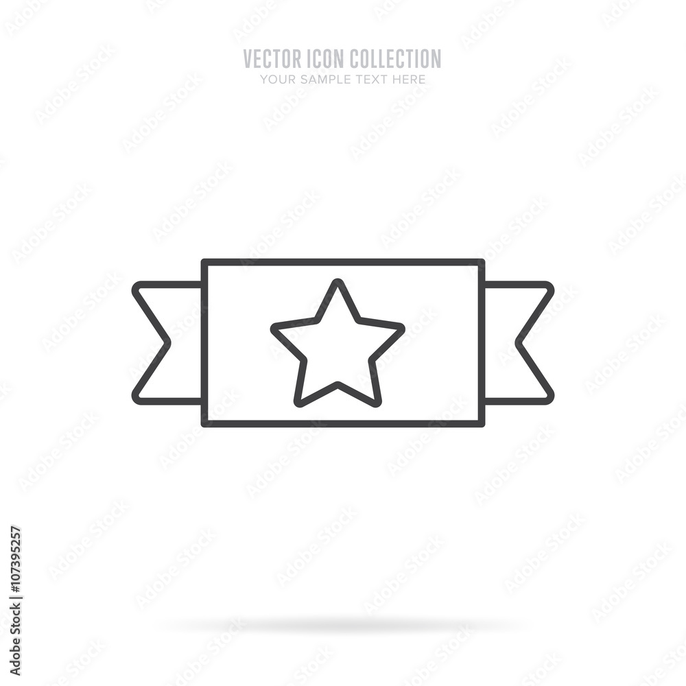Awar icon vector isolated on white background. Linear style. Awar icon vector isolated on white background. Linear style.