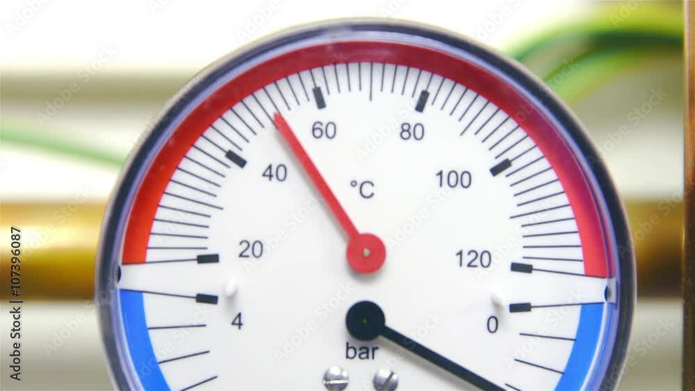 Showing temperature with finger Showing temperature with finger