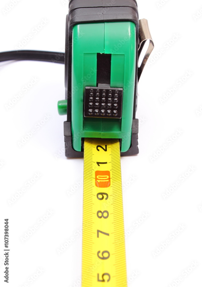Tape measure for engineer on white background Tape measure for engineer on white background