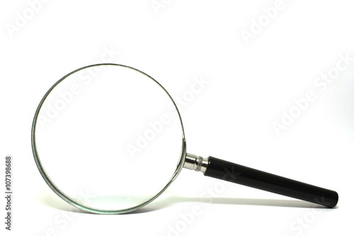 Isolated magnifying glass