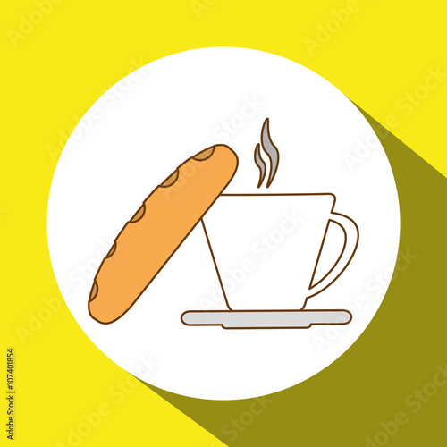Coffee mug  design, vector illustration