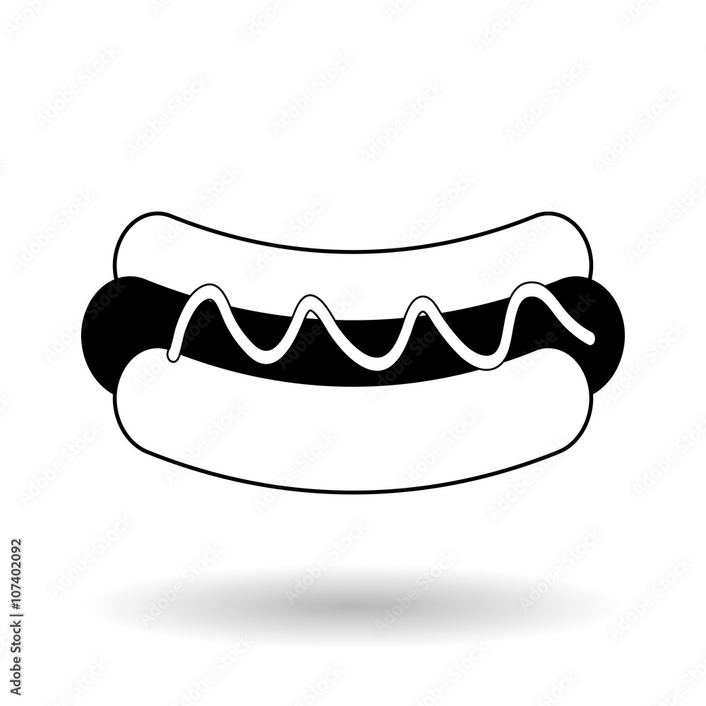 hot dog icon design , vector illustration hot dog icon design , vector illustration