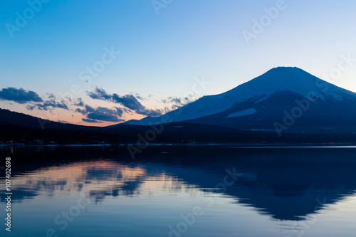 Mt. Fuji and Lake © leungchopan