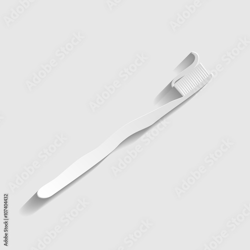 Toothbrush with applied toothpaste portion