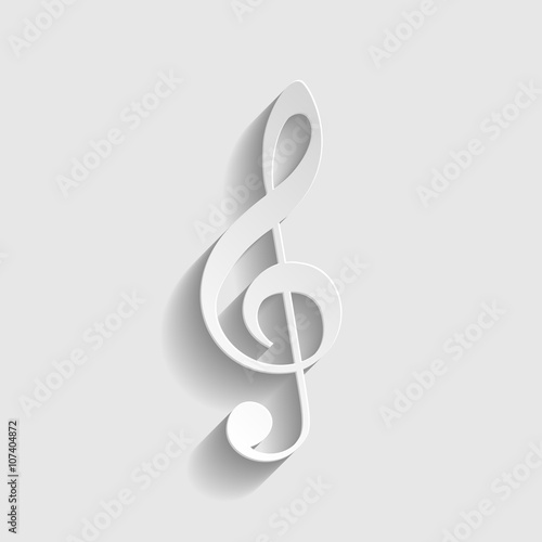 Music violine clef sign