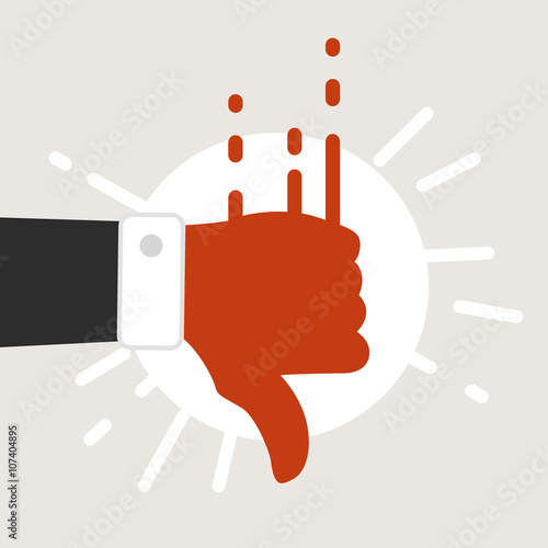 dislike icon illustration