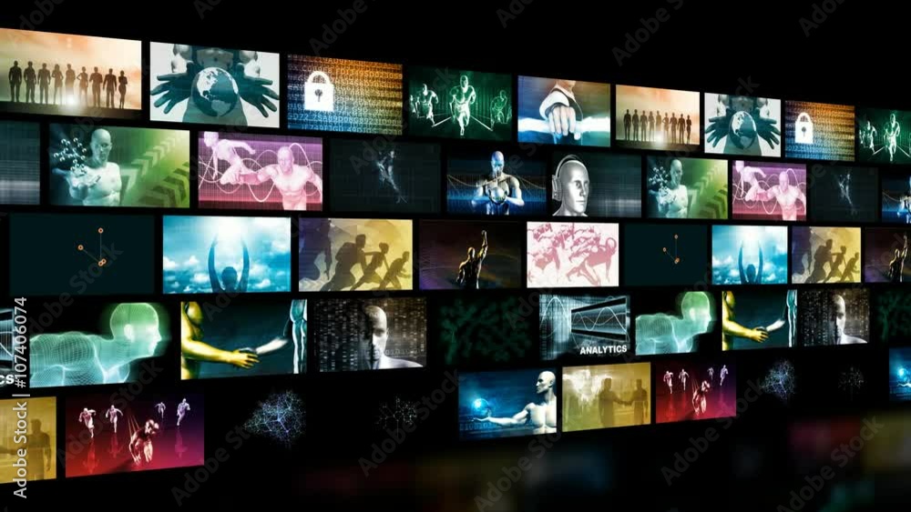 Video Wall Animated in 4k Video Wall Animated in 4k