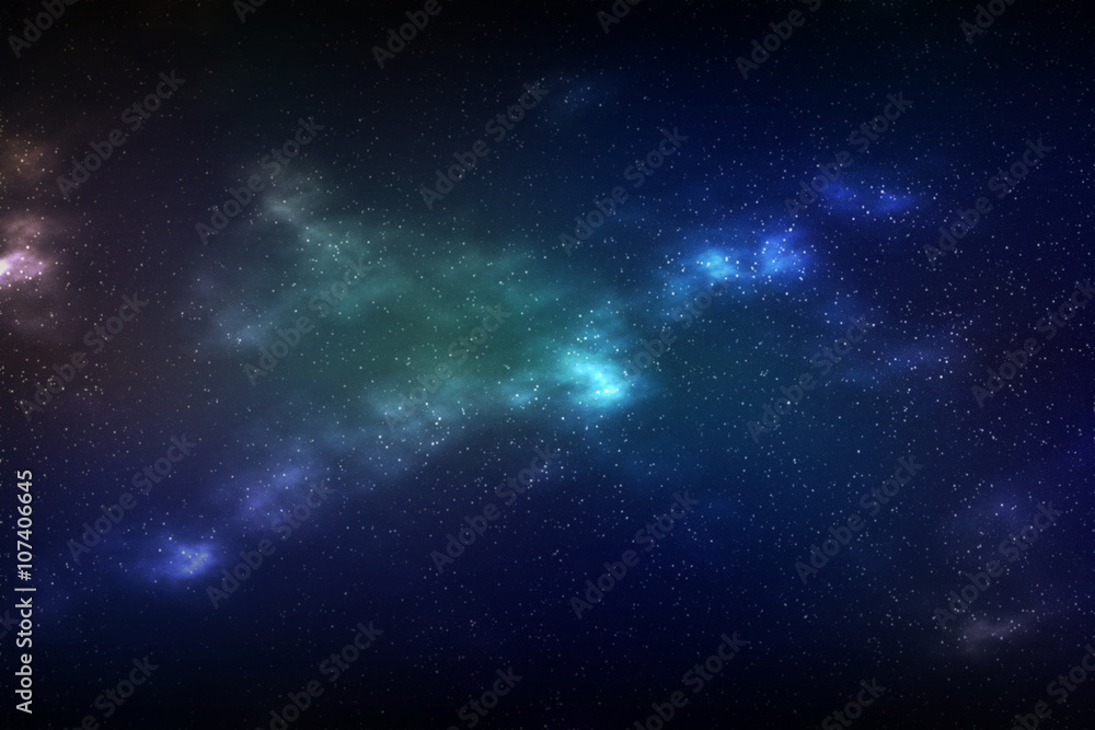 Colorful abstract background of cosmic space galaxy.