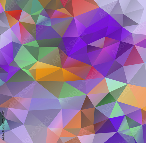 Colored vector triangle background. Can be used as card  invitation 