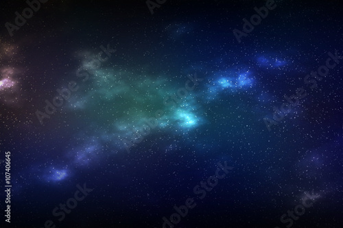 Fototapeta Naklejka Na Ścianę i Meble -  Colorful abstract background of cosmic space galaxy.