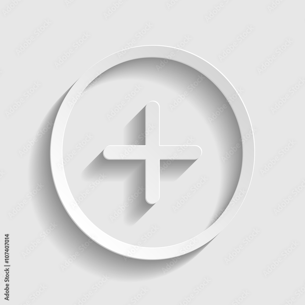 Obraz premium Positive symbol plus sign