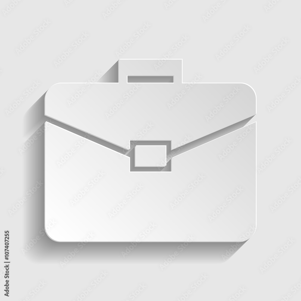 Riefcase sign. Paper style icon Riefcase sign. Paper style icon