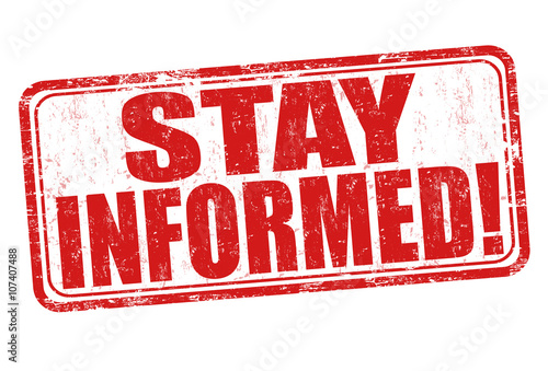 Stay informed stamp
