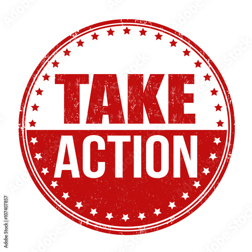 Take action stamp