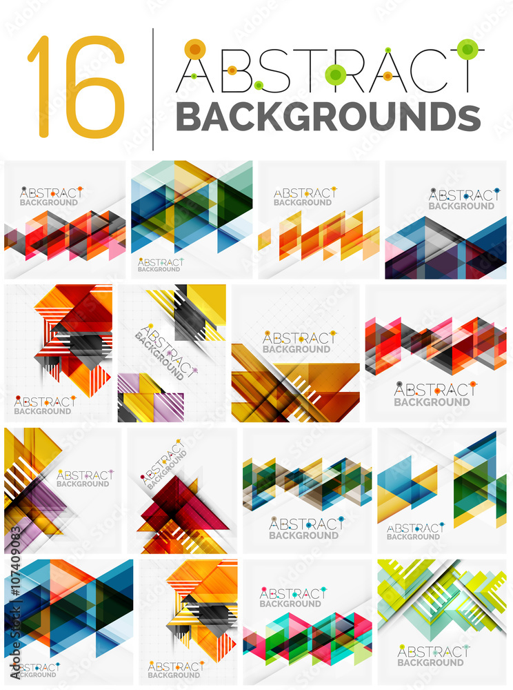Collection of abstract backgrounds Collection of abstract backgrounds