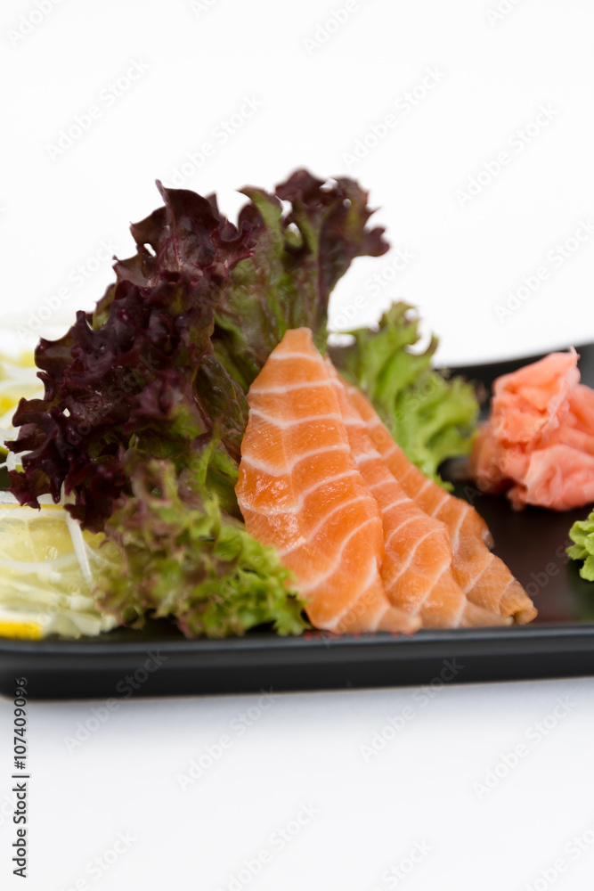 Image of tasty sashimi with salmon Image of tasty sashimi with salmon