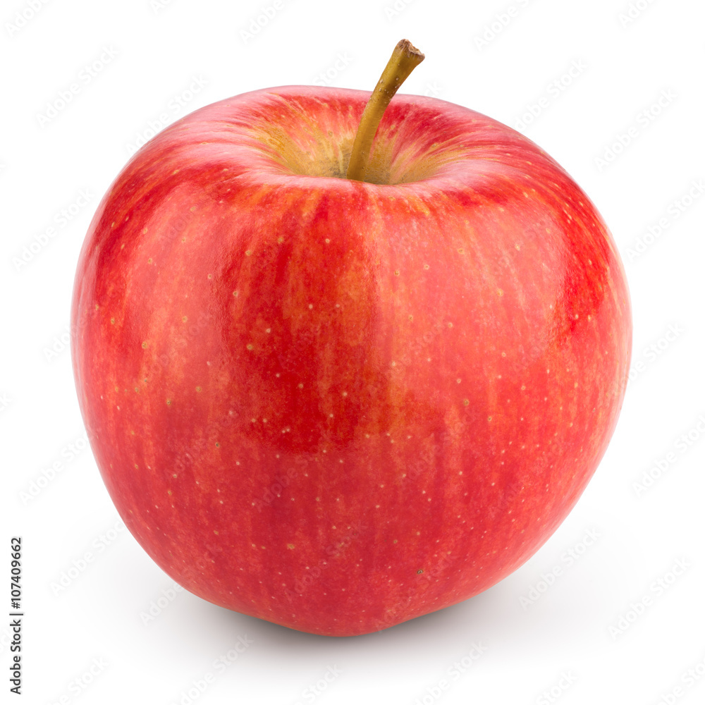 Fresh red apple isolated on white. With clipping path Fresh red apple isolated on white. With clipping path