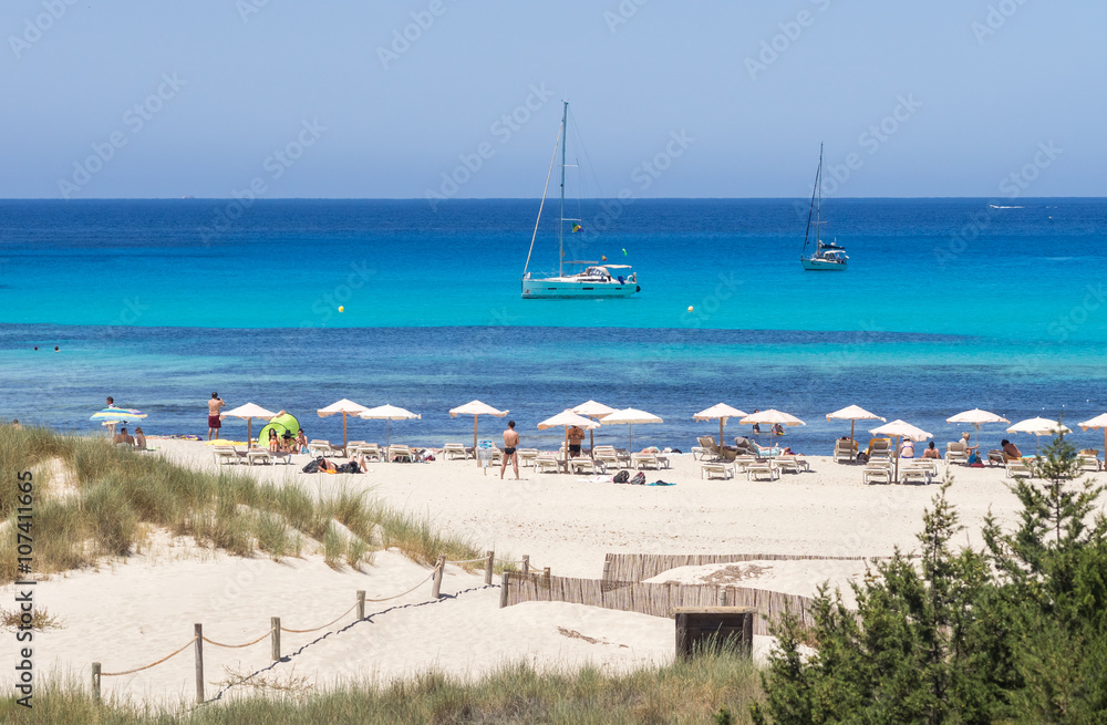 In Cala Saona beach, Formentera