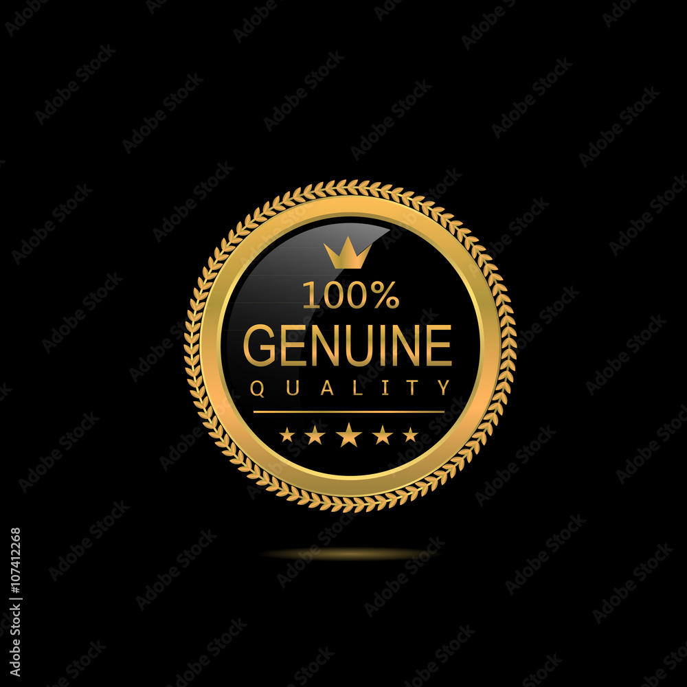 Genuine quality badge Genuine quality badge