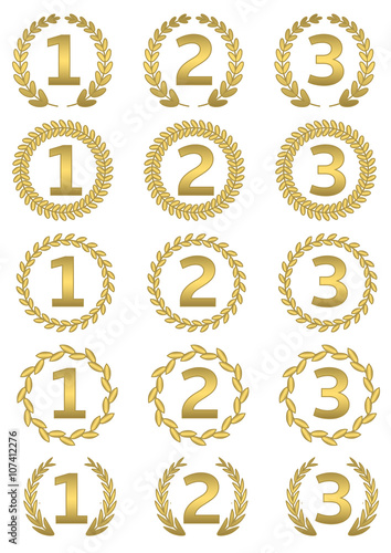 Golden award set