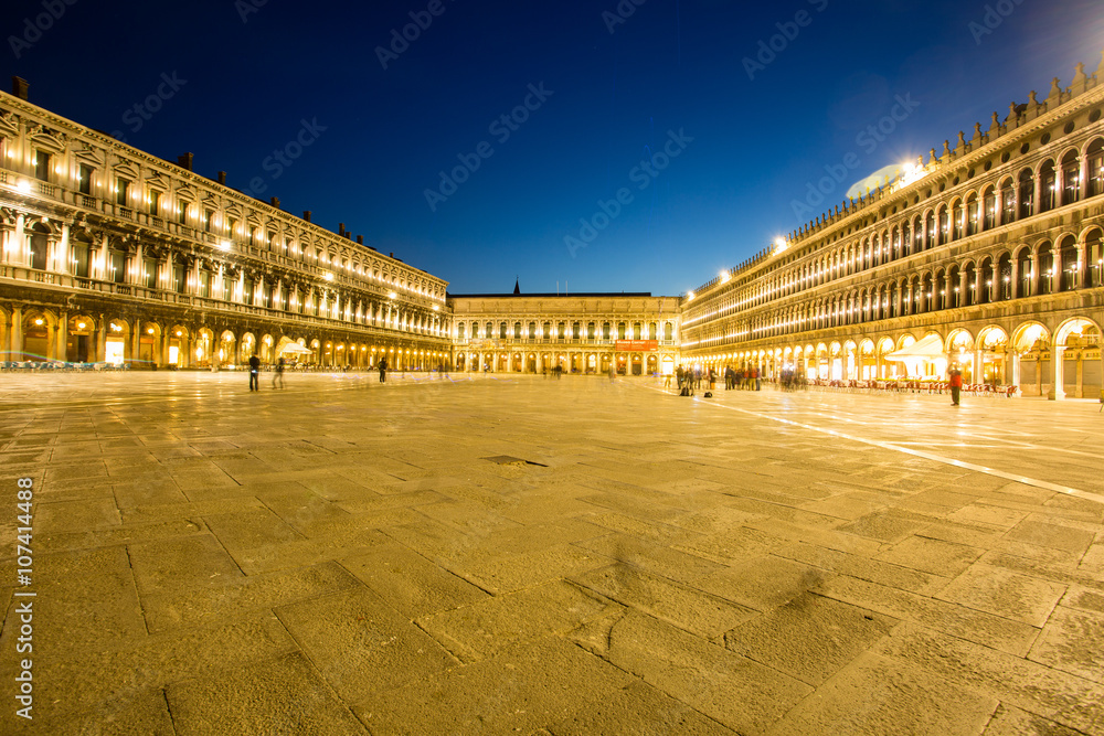 Night view of Piazza San Marco