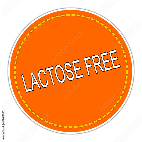 Lactose free sticker