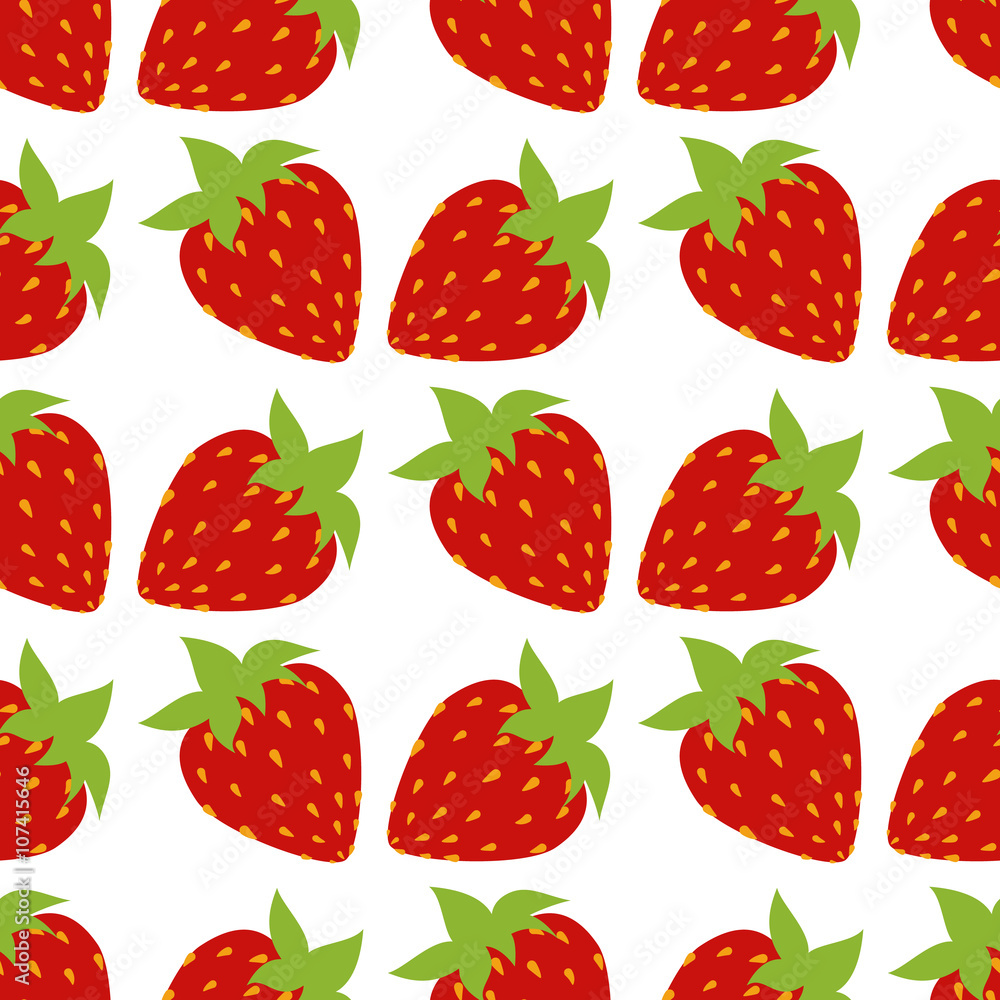 seamless of strawberries seamless of strawberries