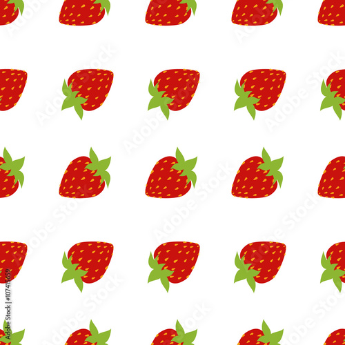 Fototapeta Naklejka Na Ścianę i Meble -  seamless of strawberries