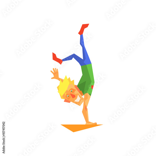 Circus Acrobat Performing