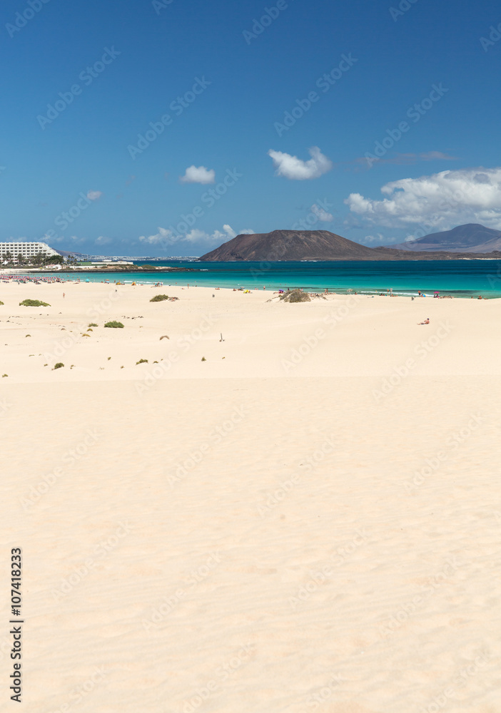 Corralejo Beach on Fuerteventura, Canary Islands