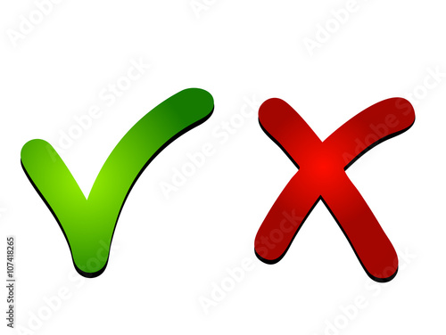 check mark icon, symbol, sign, green vector