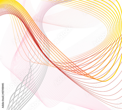 colorful smooth wavy lines, wave backround for presentation fash