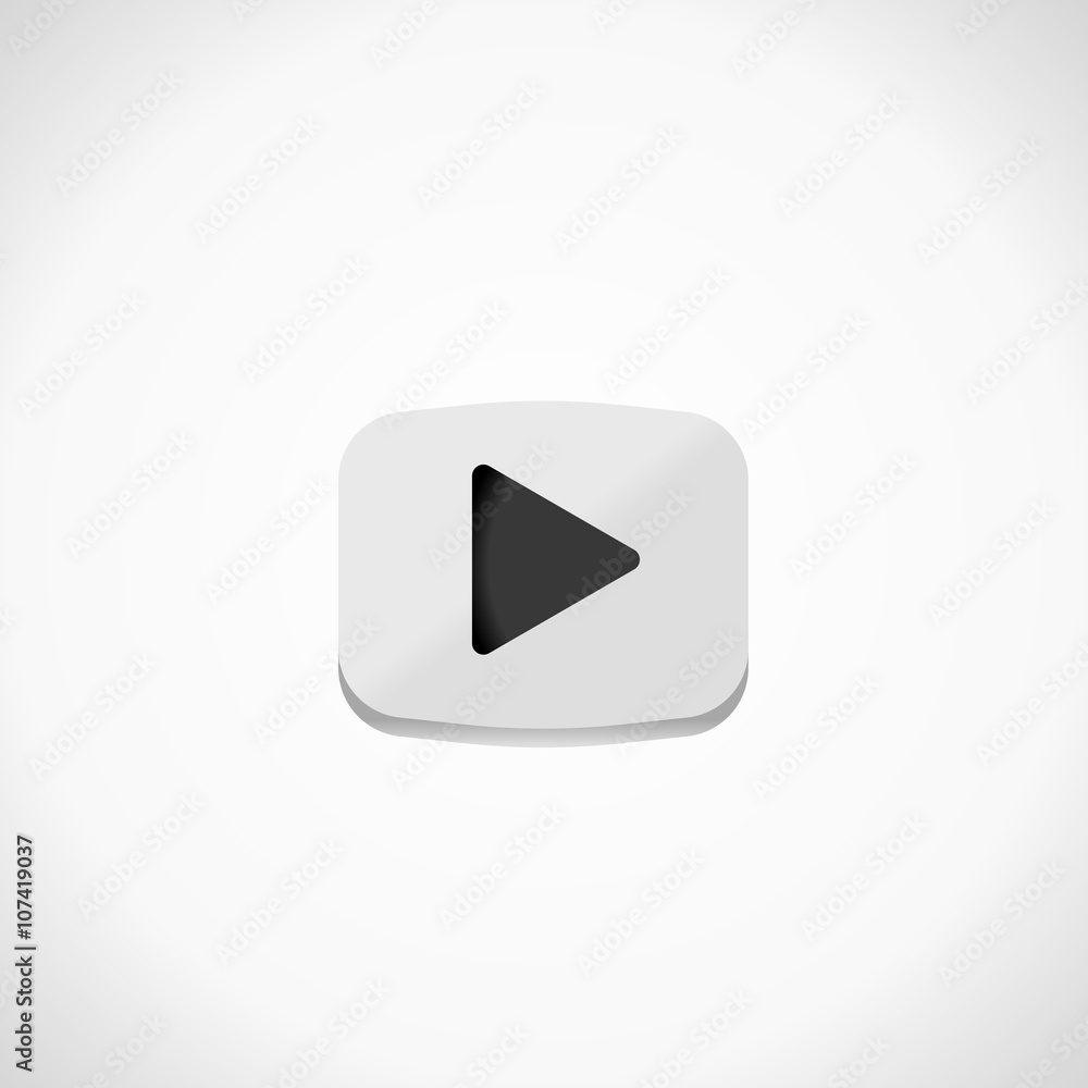 play button symbol. icon isolated media ui round button play button symbol. icon isolated media ui round button