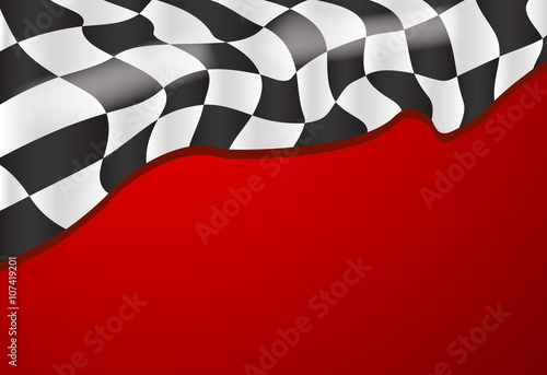 race flag  background vector illustration
