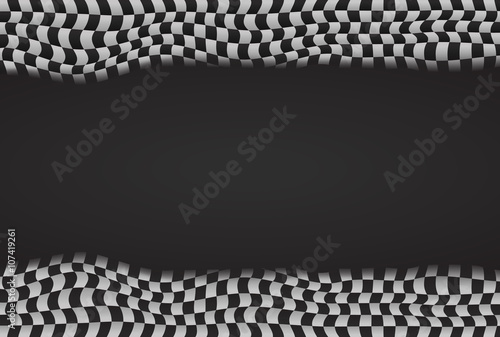 race flag  background vector illustration