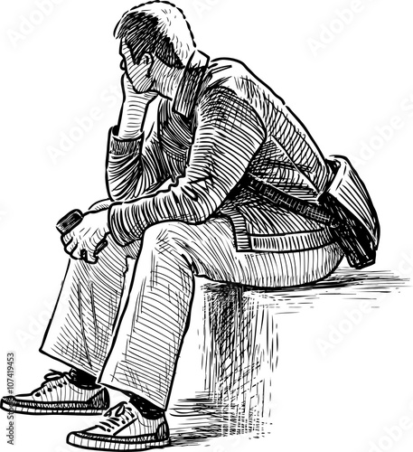 person thinking