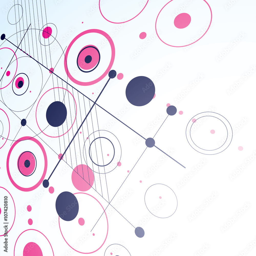 3d vector Bauhaus abstract magenta background made with grid 3d vector Bauhaus abstract magenta background made with grid