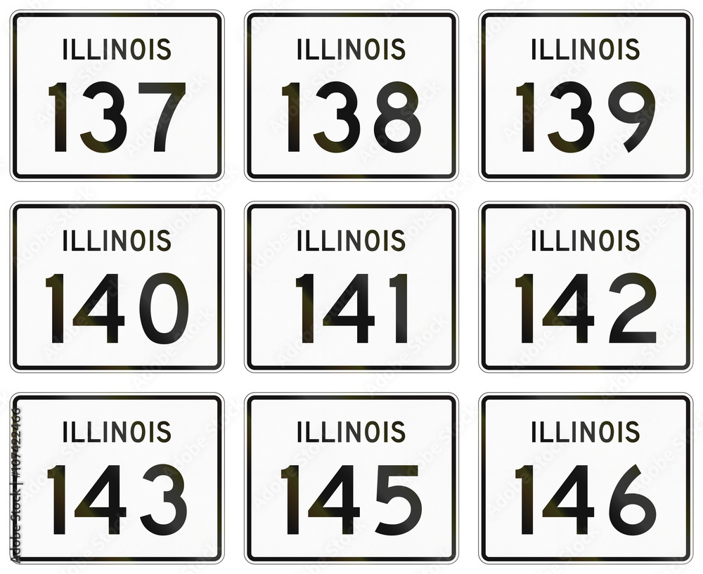Collection of Illinois Route shields used in the United States Collection of Illinois Route shields used in the United States