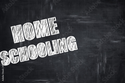 Chalkboard writing: homeschooling