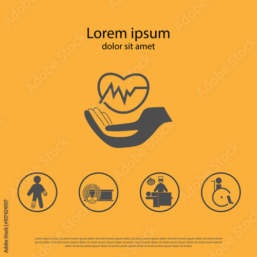 Health insurance icon