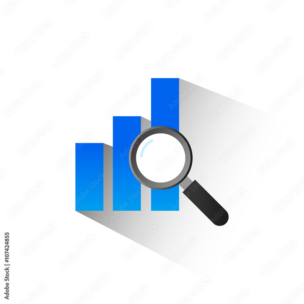 Market research flat icon isolate on white background vector illustration eps 10 Market research flat icon isolate on white background vector illustration eps 10