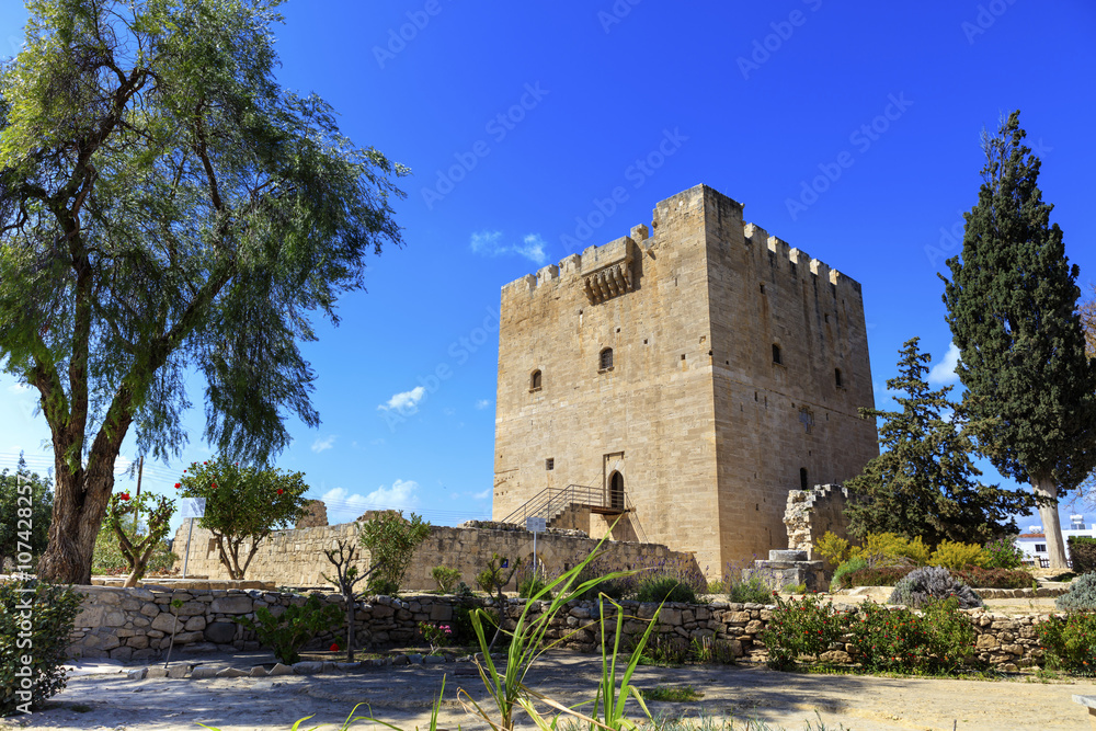 The medieval castle of Kolossi near Limassol in Cyprus.