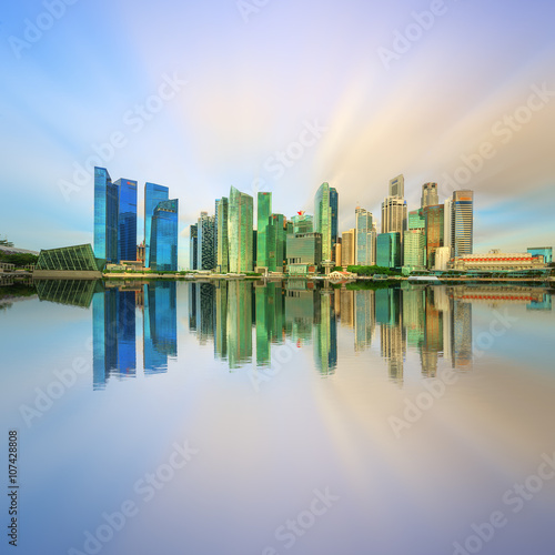 Photography Singapore Skyline and view of Marina Bay