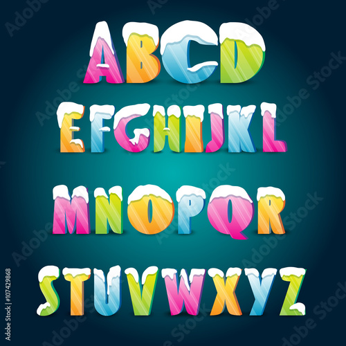 Ice age alphabet