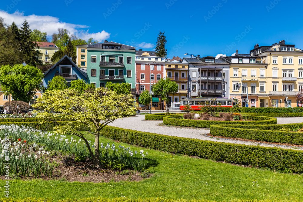 Colorful Buildings And Park - Gmunden, Austria