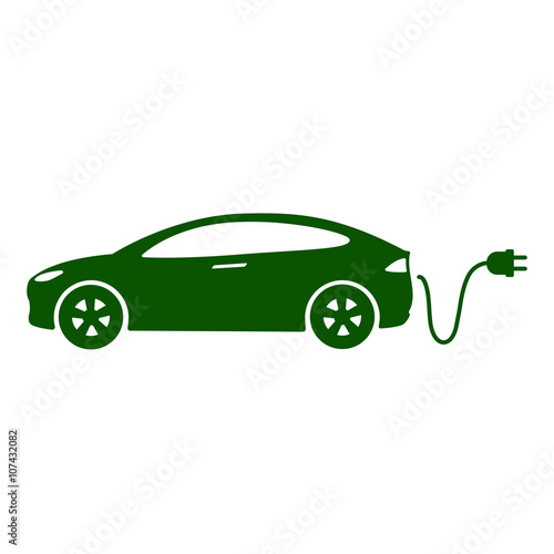 Electric car icon Vector Illustration
